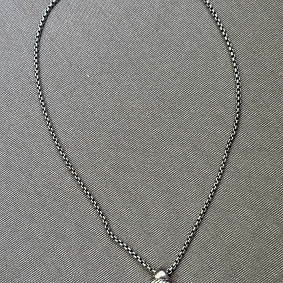 David Yurman Citrine acorn necklace with original Sterling Silver box chain - Picture 2 of 9